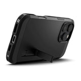 iPhone 16 Pro Spigen Tough Armor Case w. Kickstand  - MagSafe Compatible - Black