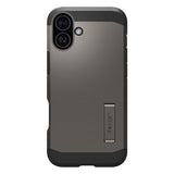 iPhone 16 Spigen Tough Armor Case w. Kickstand  - MagSafe Compatible - Gunmetal