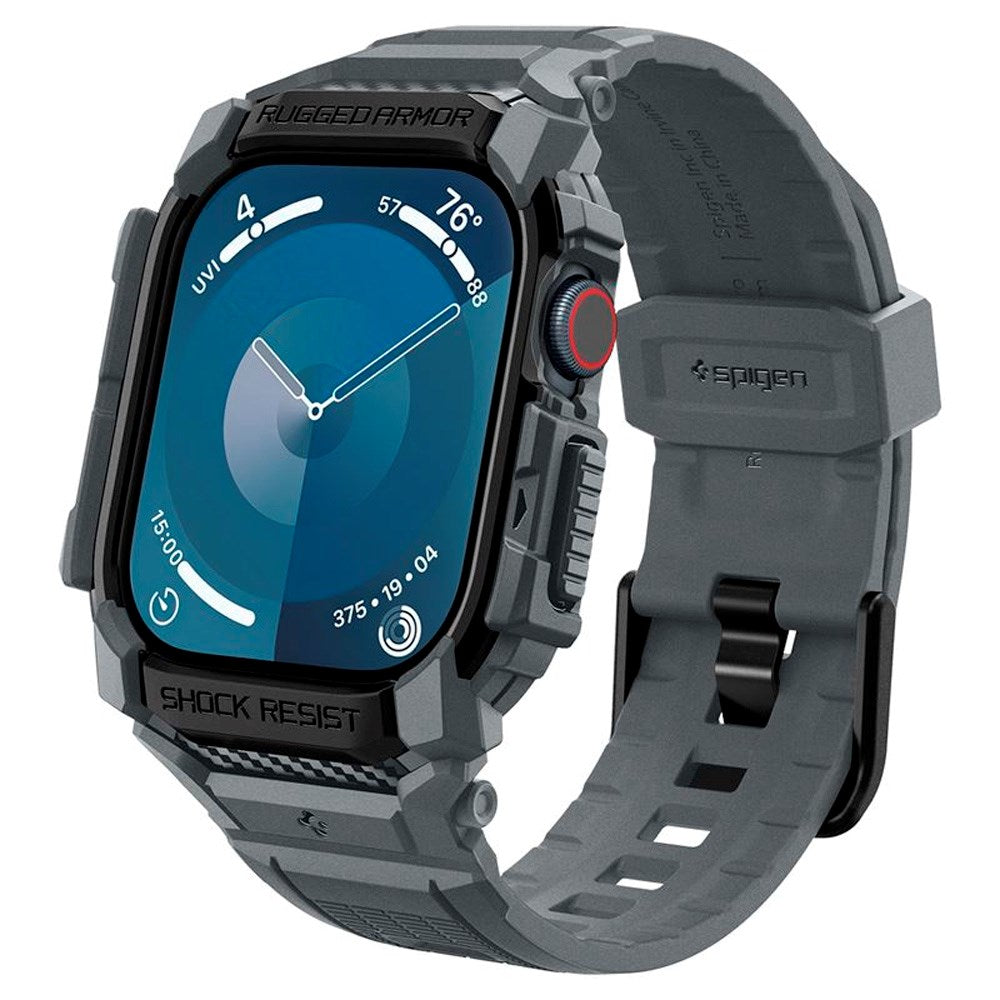 Apple Watch 11 / 10 (46mm) Spigen Rugged Armor Pro Strap with Case - Grey