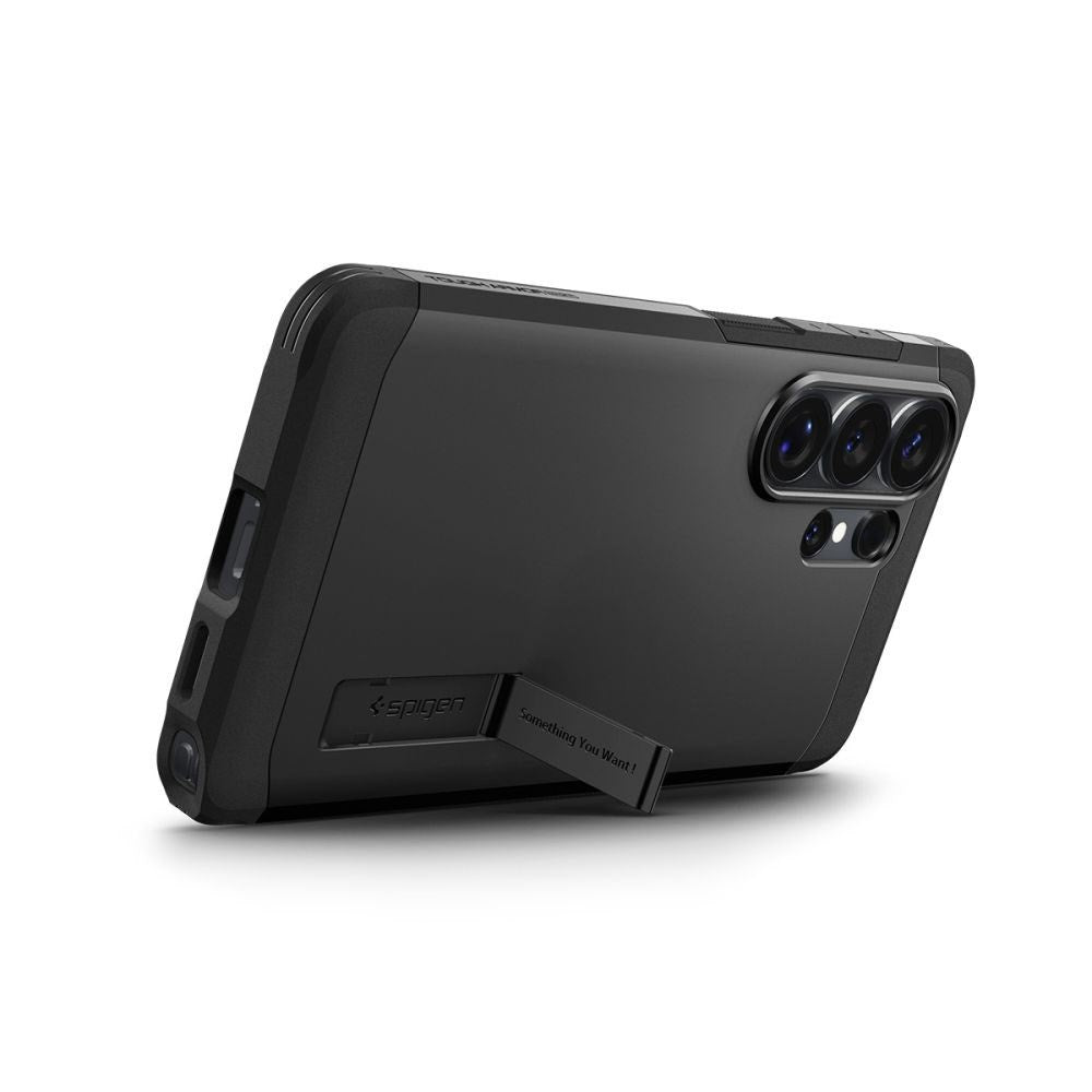Samsung Galaxy S26 Ultra Spigen Tough Armor Hybrid Case with Kickstand - MagSafe Compatible - Black