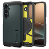 Samsung Galaxy S26+ (Plus) Spigen Tough Armor Hybrid Case with Kickstand - MagSafe Compatible - Green