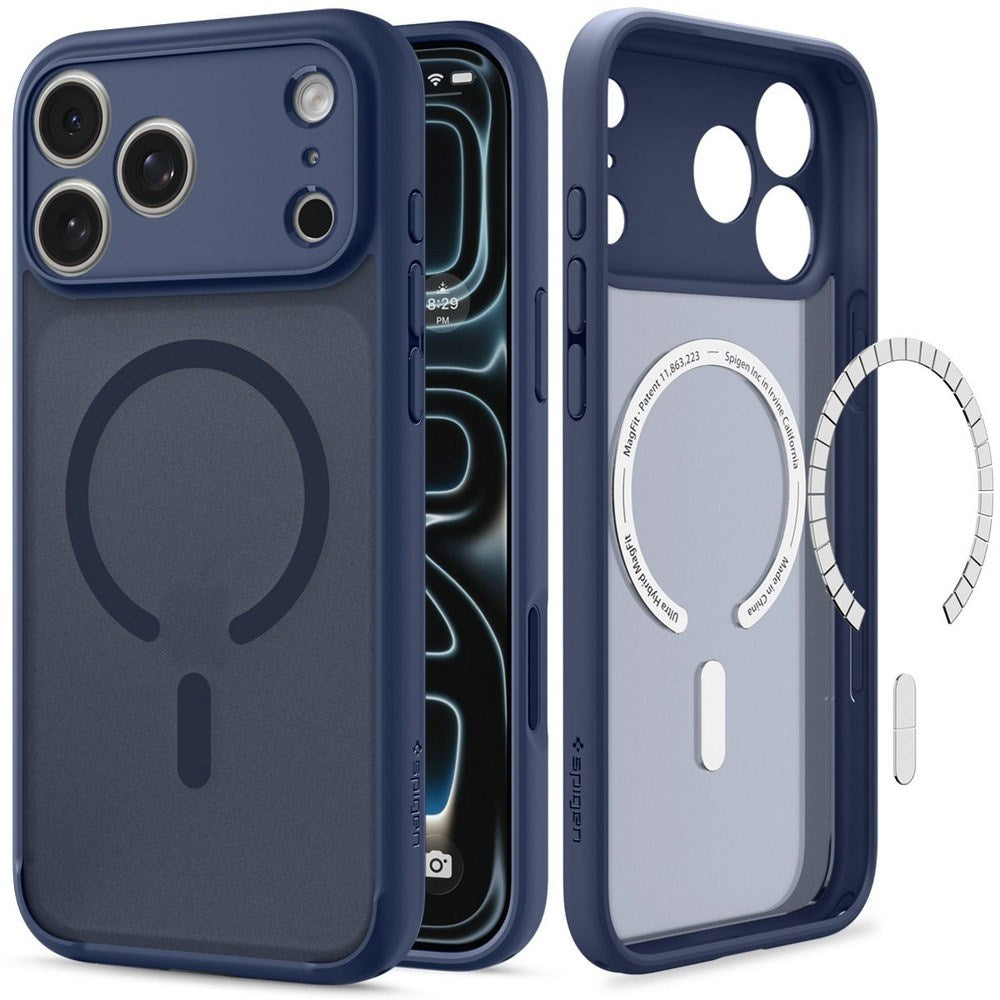iPhone 18 Pro / 17 Pro Spigen Ultra Hybrid Case - MagSafe Compatible - Matte Blue