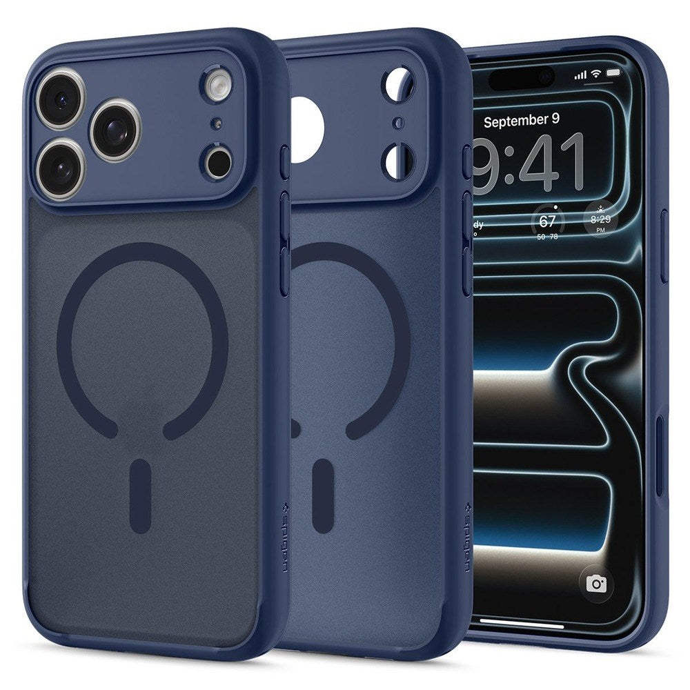 iPhone 18 Pro / 17 Pro Spigen Ultra Hybrid Case - MagSafe Compatible - Matte Blue