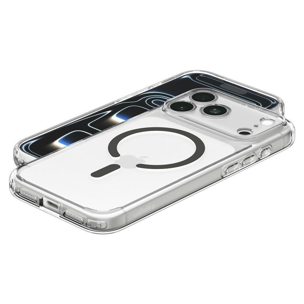iPhone 18 Pro Max / 17 Pro Max Spigen Ultra Hybrid Case - MagSafe Compatible - Transparent / Grey