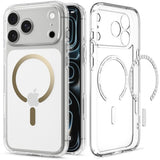 iPhone 18 Pro / 17 Pro Spigen Ultra Hybrid Case - MagSafe Compatible - Transparent / Gold