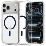 iPhone 18 Pro / 17 Pro Spigen Ultra Hybrid Case - MagSafe Compatible - Transparent / Blue