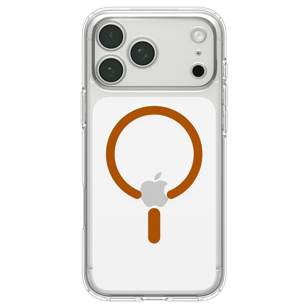 iPhone 18 Pro / 17 Pro Spigen Ultra Hybrid Case - MagSafe Compatible - Transparent / Orange