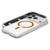 iPhone 18 Pro / 17 Pro Spigen Ultra Hybrid Case - MagSafe Compatible - Transparent / Orange
