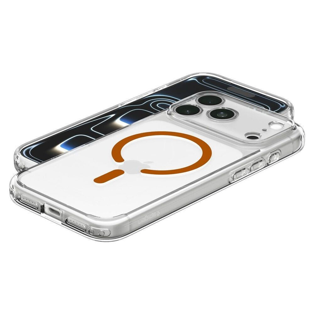 iPhone 18 Pro Max / 17 Pro Max Spigen Ultra Hybrid Case - MagSafe Compatible - Transparent / Orange