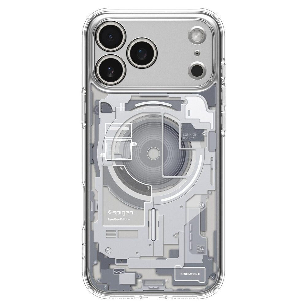 iPhone 18 Pro / 17 Pro Spigen Ultra Hybrid Case - MagSafe Compatible - Transparent / White