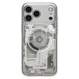 iPhone 18 Pro / 17 Pro Spigen Ultra Hybrid Case - MagSafe Compatible - Transparent / Silver