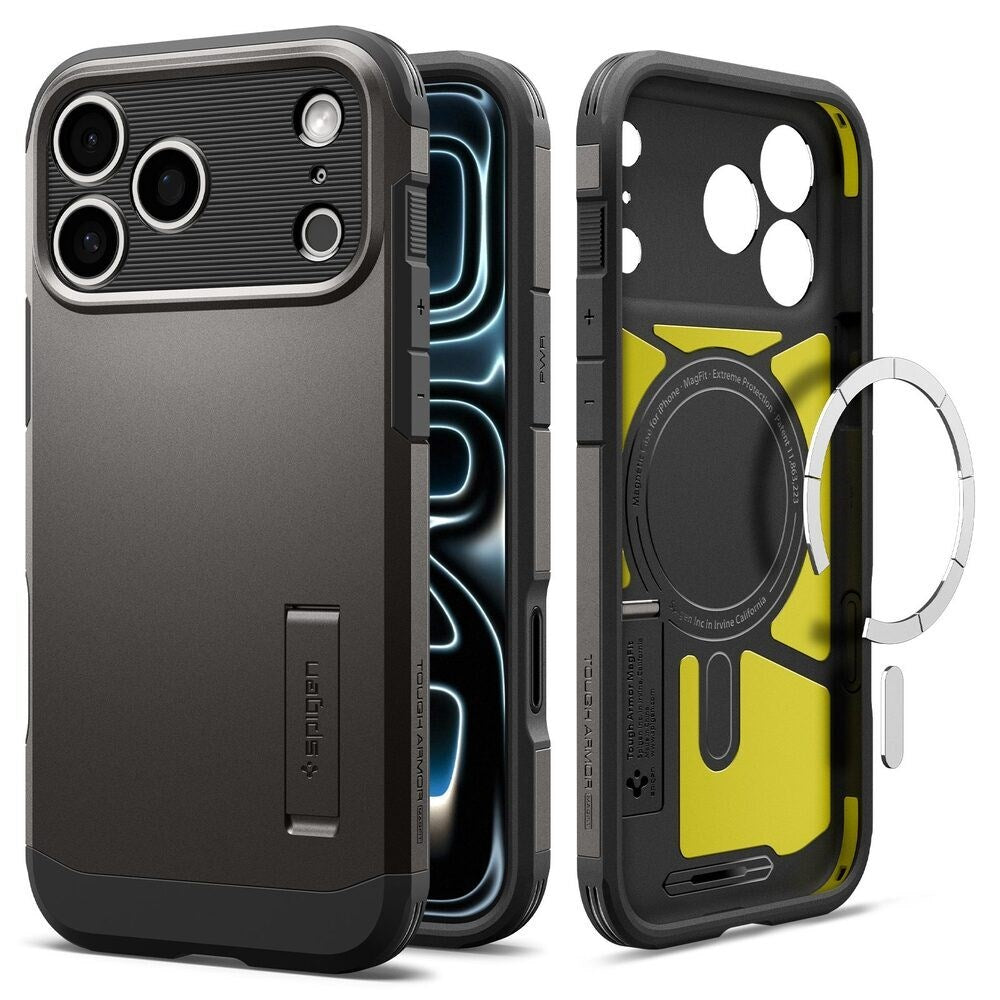 iPhone 18 Pro / 17 Pro Spigen Tough Armor T Case - MagSafe Compatible - Grey