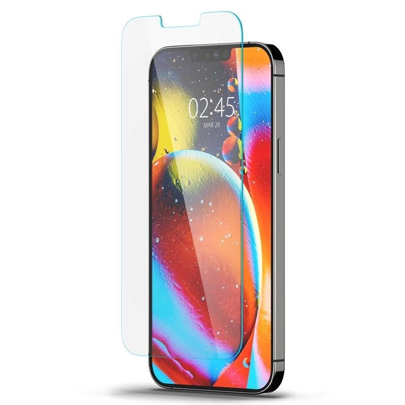 iPhone 14 Plus / 13 Pro Max Spigen EZ Fit Glas.tR Screen Protection 2 Pcs. - Case Friendly - Transparent