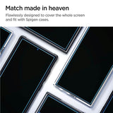 Samsung Galaxy S24 Ultra Spigen EZ Fit Glas.tR Screen Protection 2 Pcs. - Case Friendly - Transparent