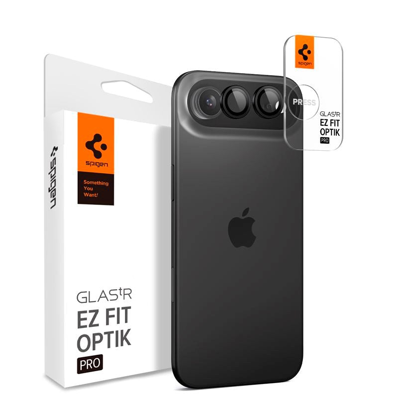 iPhone Air Spigen Glass tR EZ Fit Optik Pro Camera Lens Protector Glass - 2 pcs - Black