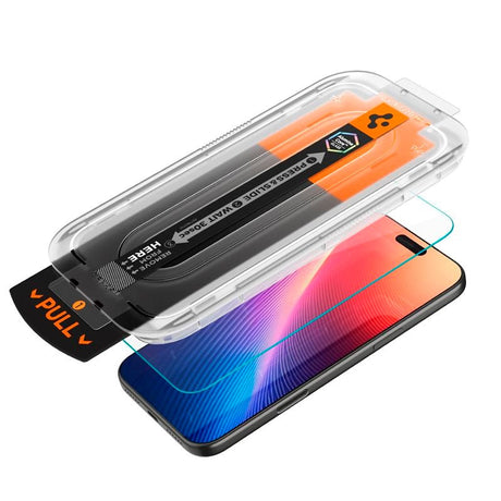 iPhone 17 / 17 Pro / 16 Pro Spigen Glass tR EZ Fit Pro HD Screen Protection Glass - Transparent