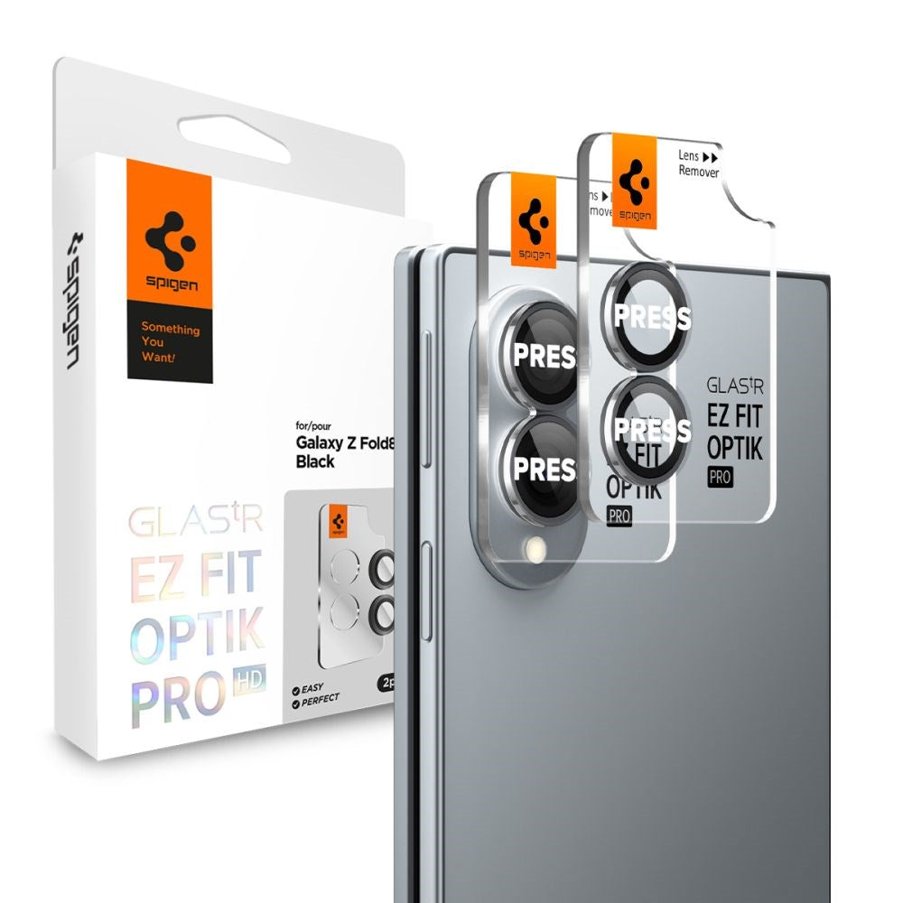 Samsung Galaxy Z Fold8 Spigen Glass tR EZ Fit Optik Pro Camera Lens Protection Glass - 2 pcs - Black
