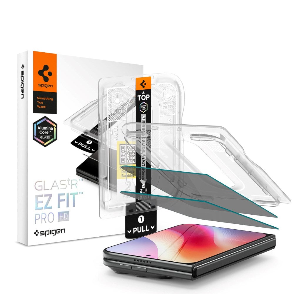 iPhone Duo Spigen Glass tR EZ Fit Pro HD Privacy Screen Protector - 2 pcs - Transparent