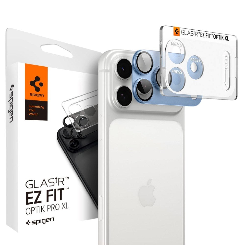 iPhone 18 Pro Max Spigen Glass tR EZ Fit Optik Pro XL Camera Lens Protector - Blue