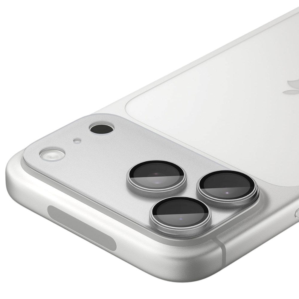 iPhone 18 Pro Max Spigen Glass tR EZ Fit Optik Pro XL Camera Lens Protector - Silver