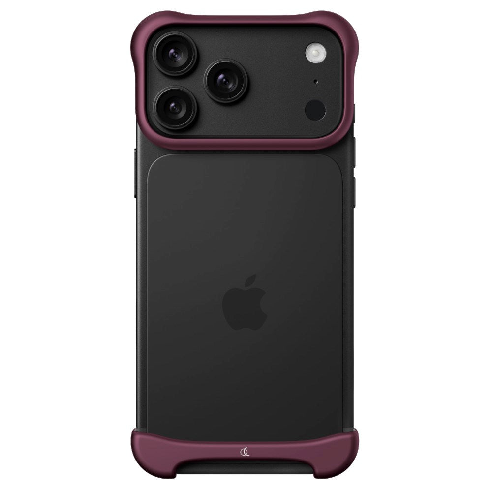 iPhone 18 Pro Max Arc Pulse Aluminum Bumper Case - Matte Dark Red