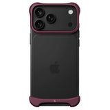 iPhone 18 Pro Max Arc Pulse Aluminum Bumper Case - Matte Dark Red