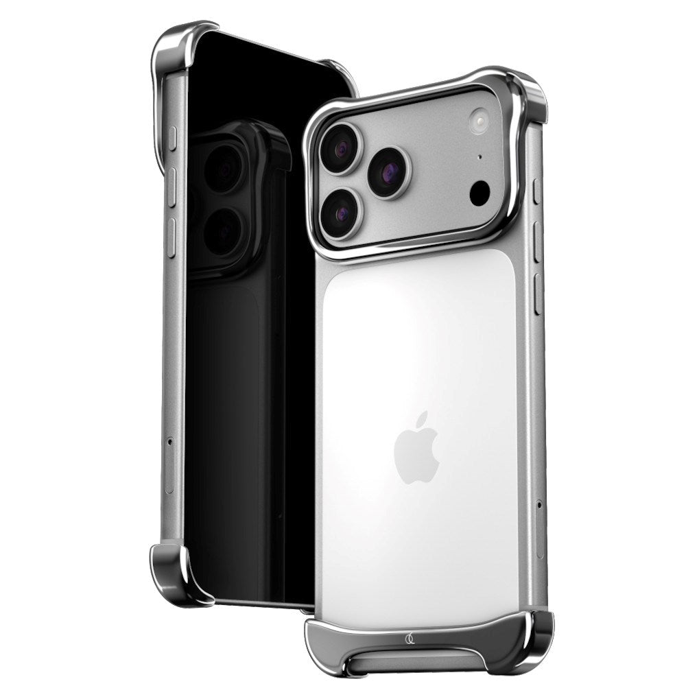 iPhone 18 Pro Arc Pulse Aluminum Bumper Case - Silver