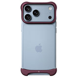 iPhone 18 Pro Arc Pulse Aluminum Bumper Case - Matte Dark Red