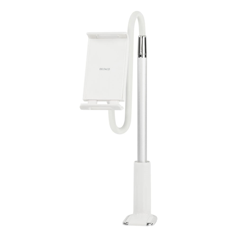 Deltaco Desk Holder for Mobile & Tablet - 125 to 190 mm - White