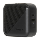 Targus 65W GaN PD Wall Charger with USB-C, USB-A and Travel Adapters - Black