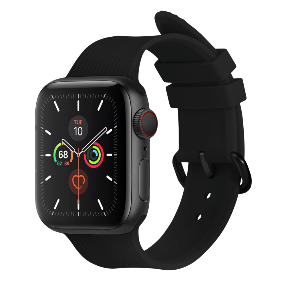 Apple Watch (38/40/SE/41/42mm) Native Union Curve Strap Silicone Strap - Black