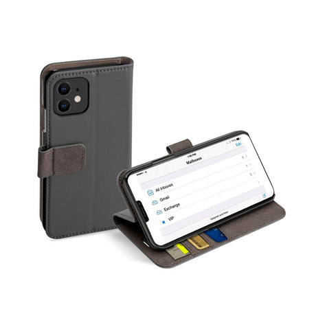 iPhone 12 Mini SBS Wallet Stand Case - Black