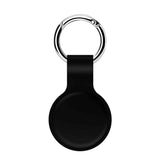 AirTag Silicone Case w. Round Carabiner - Black