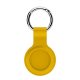 AirTag Silicone Case w. Round carabiner - Yellow