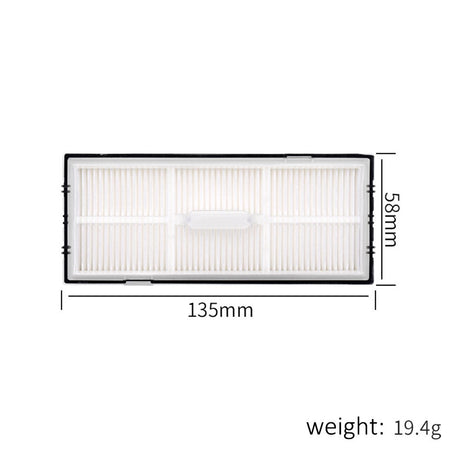 Vacuum cleaner filter for Roborock S7 Pro Ultra / S7 MaxV Ultra / S8 Pro Ultra / S7 / S7+ / S7 MaxV / S7 Max Ultra / S7 MaxV Plus / Q7 Max+ / S8 / S8+ robot vacuum cleaner - Black + White