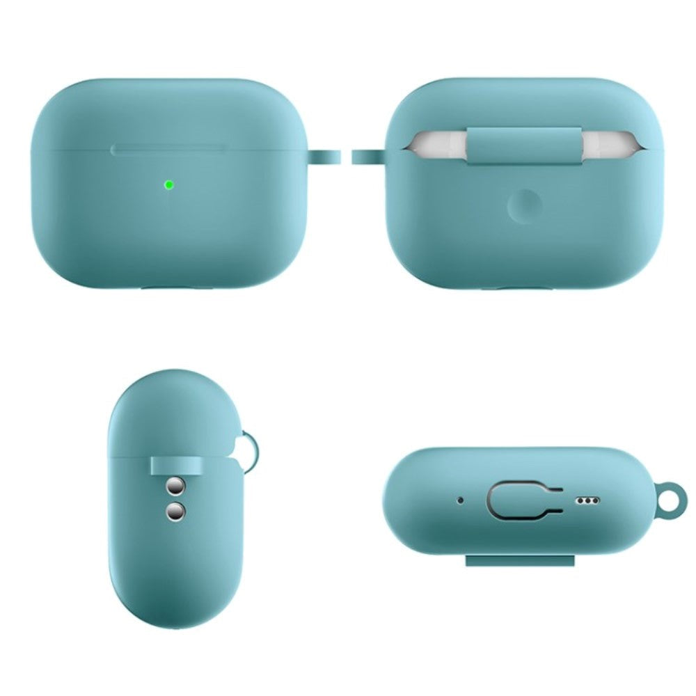 Apple Airpods Pro 2nd Gen (2022) Silicone Case with Snap Hook - Mint Green