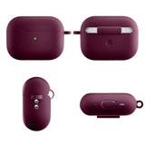 Apple Airpods Pro 2nd Gen (2022) Silicone Case with Snap Hook - Burgundy