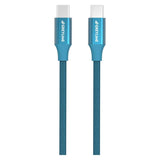 GreyLime Braided USB-C to USB-C Cable 2 m - Blue