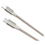 GreyLime Braided USB-C to USB-C Cable 2 m - Beige