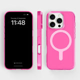 agood company iPhone 16 Pro CLRPRTCT 100% Recycled Plastic Case - Transparent / Candy Pink