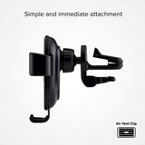 SBS Mobile Phone Holder for Car with Wireless Charging 10W - Max mobile: 85mm - Black