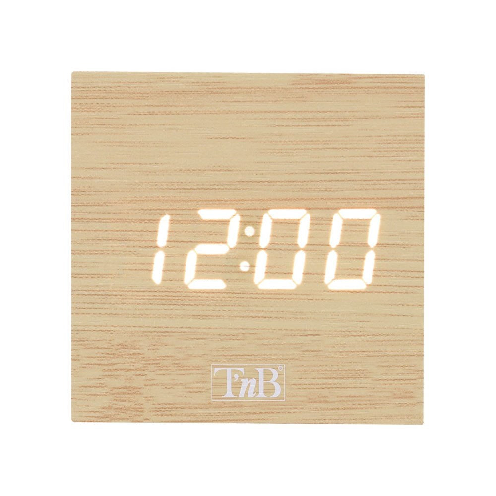 T'NB LED Alarm Clock - Wood