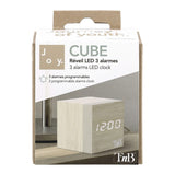 T'NB LED Alarm Clock - Wood