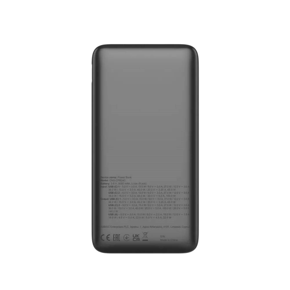 Canyon OnPower 240 140W PowerBank - 25.000 mAh - Grey
