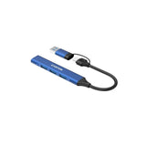 Canyon DS-02 4-in-1 USB-A/C Hub - Blue
