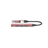 Canyon DS-02 4-in-1 USB-A/C Hub - Pink