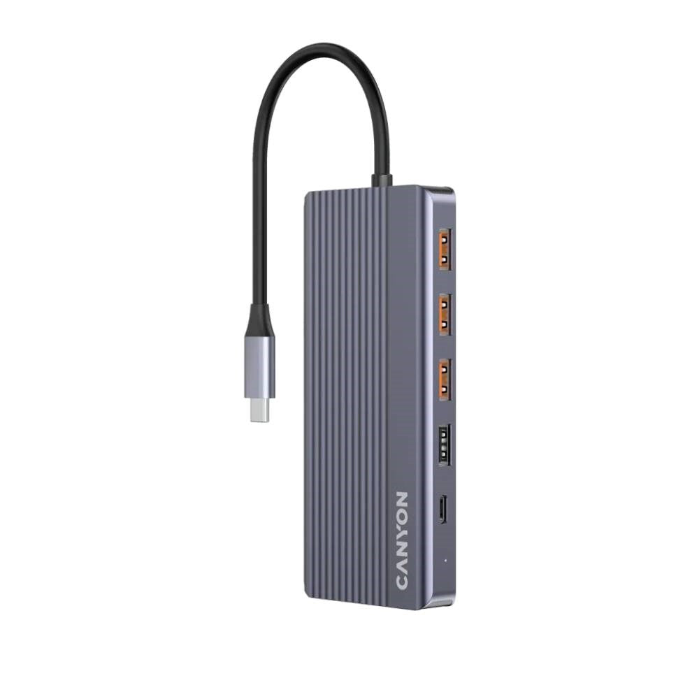 Canyon DS16 13-in-1 USB-C Hub - Grey