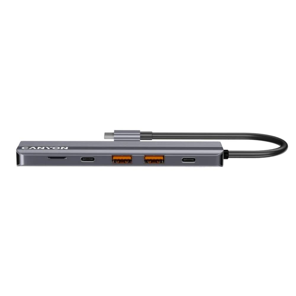 Canyon DS17 6-in-1 USB-C Hub - Grey