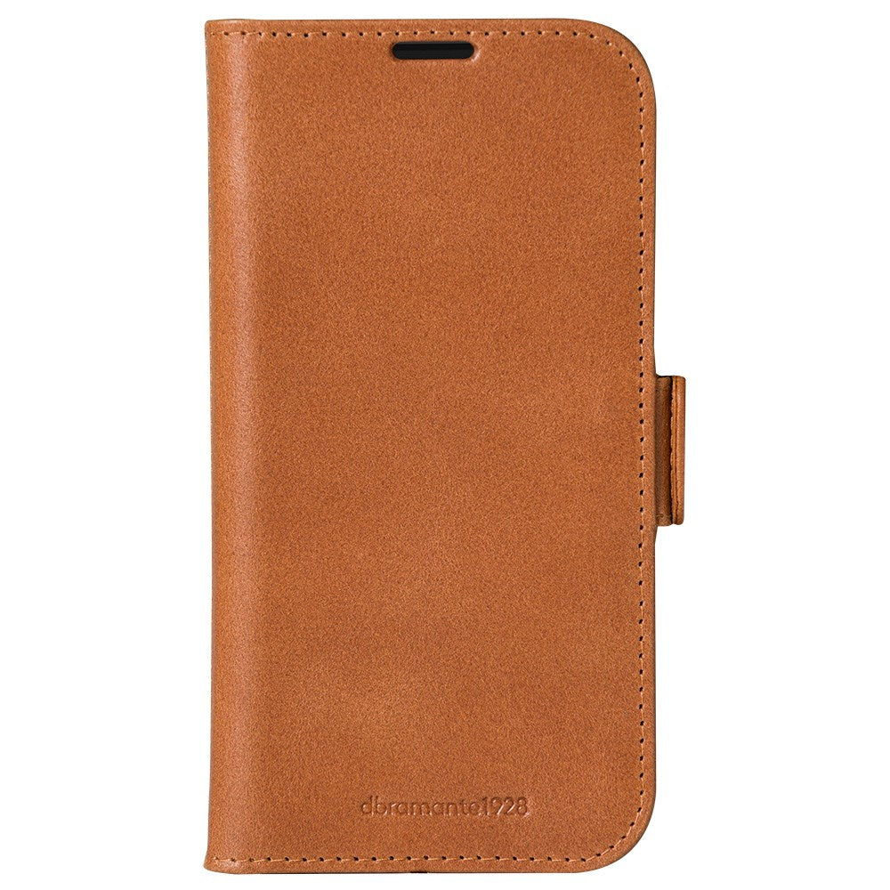 iPhone 16 Pro dbramante1928 Copenhagen Slim Genuine Leather Case w. Wallet - Tan