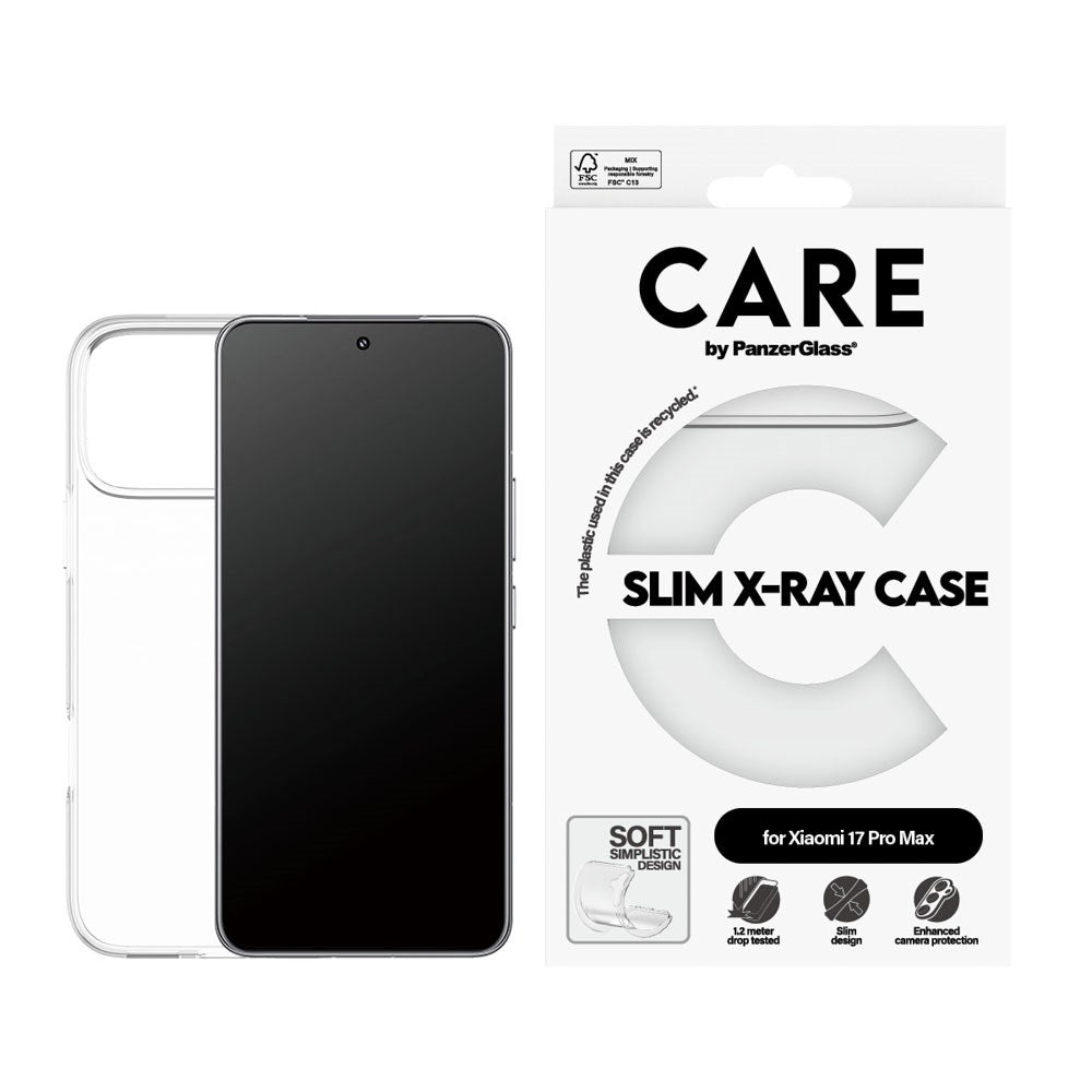Xiaomi 17 Ultra CARE by PanzerGlass FASHION X-Ray Soft Basic Case - Transparent
